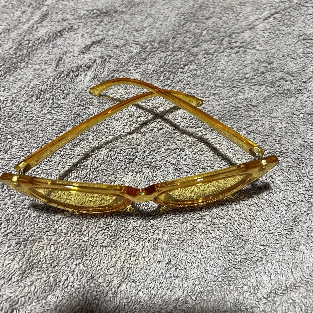 Yellow Cat Eye Sunglasses Women